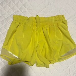 lululemon Bright Yellow Women's Athletic Shorts. Size 10